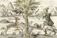 Dieses Bild aus dem 17. Jahrhundert zeigt Herzog Heinrich der Löwe, der einen Hirsch mit goldenem Kreuz im Geweih erschießt. Ähnlich wie beim Kloster in Preetz soll diese Legende den Bau des Lübecker Doms erklären. Quelle: Illustration aus der „Lübecker Chronik“ von Heinrich Rehbein (um 1619), Wikimedia Commons