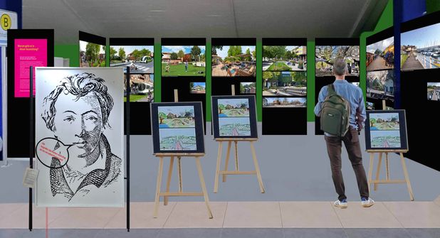 Diese Bildmontage vermittelt einen Eindruck der vielfältigen Ideen für ein nachhaltiges Heikendorf 2040.