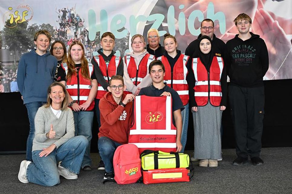 Neues Schulsanitätsdienst-Team an der Inselschule ausgebildet