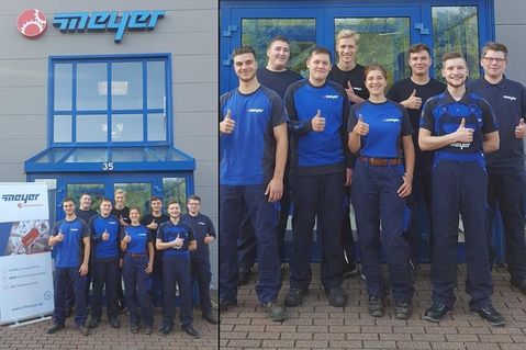 Neu im Team: Fabio Gravile, Michel Beutin, Yanneck Schmidt, Jan Detlev Wussow, Annakatharina Schütz, Ralf Rößler, Jan Dahlmann und Nico Kocian (v. lks.).