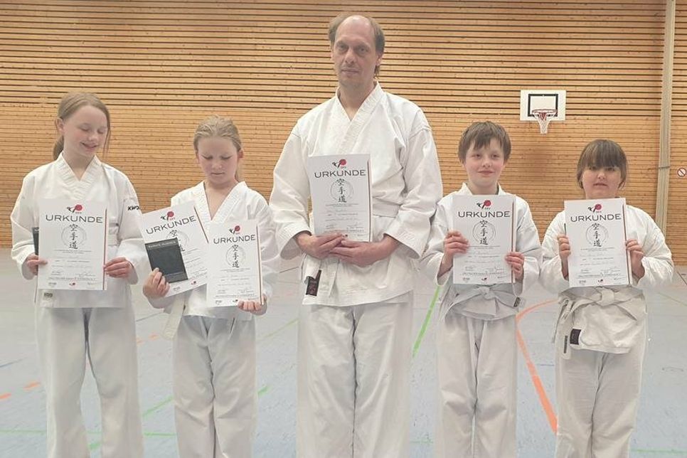 Charmaine Quade, Jonte Gruben, Sven Langbehn, Morice Quade und Hanna-Marie Lübs.