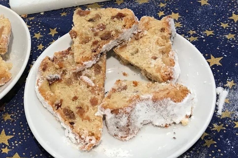 Die getesteten Stollen wurden im Anschluss dem interessierten Publikum angeboten.