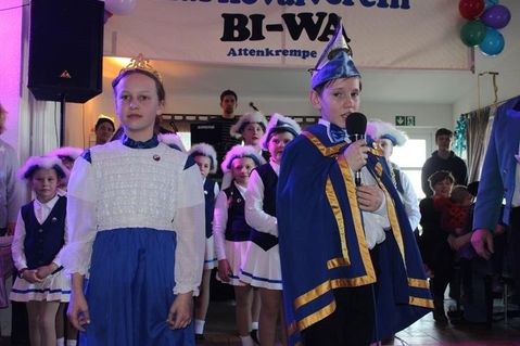 Das Kinderprinzenpaar Alena und Joshua.