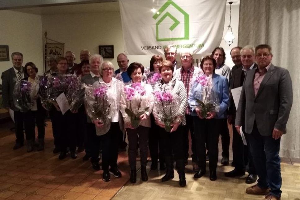 Die anwesenden, geehrten Mitglieder der Siedlergemeinschaft Bliesdorf.
