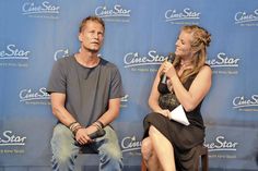 Til Schweiger wurde vor der offiziellen Eröffnung von Nina Eichinger interviewt. (Foto: René Kleinschmidt)