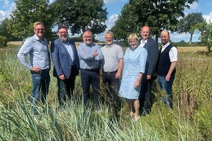 Der Vorstand des Gewerbevereins freut sich auf eine tolle Jubiläumswoche (v. lks.): Sven Muchow, Dirk Heckmann, Holger Werner, Jürgen Mohr, Susanne Bimberg-Nittritz, Timo Schöning und Benjamin Haase.