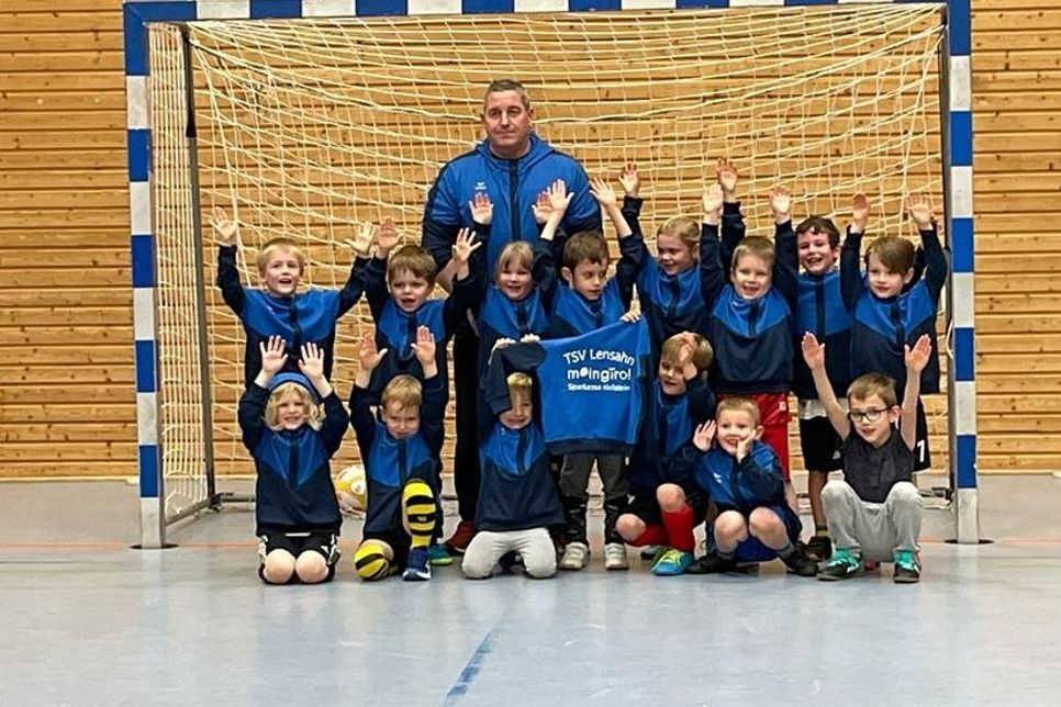 G-Jugend-Nachwuchskicker des TSV Lensahn.