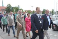 Bürgermeister Mirko Spieckermann mit Kreispräsident Harald Werner (1. Reihe).