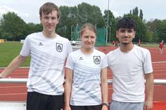 Kilian Schweigler, Lena Sömmer und Mohammad Alabdullah (v. lks.).