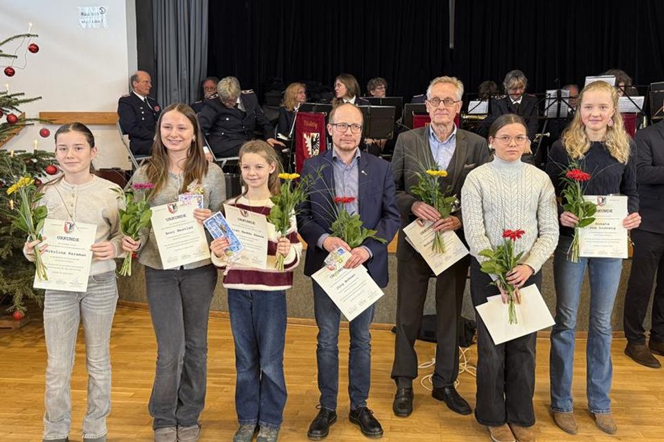 Die geehrten Sportlerinnen und Sportler.