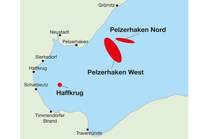 Die Bergungsgebiete: hier liegt tonnenweise Weltkriegsmunition.
