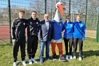 v. l.: Hamza Muqaj, Carl Johansson, Heico. M. Engehardt, „Stolle“, Stine Merschmann und Luisa Erbar. 