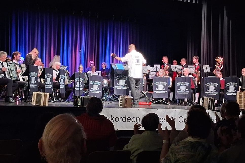Die „Ostseekrabben“ beim Konzert am Freitag.