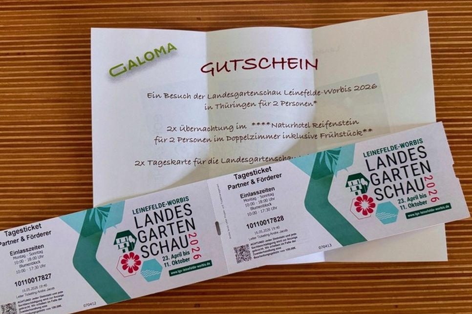 Den Hauptpreis der Tombola stellt die Agentur Galoma zur Verfügung, deren Inhaber in Hobstin zu Hause sind.