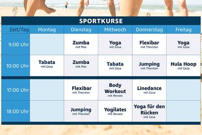 Das Kursprogramm in der Übersicht.