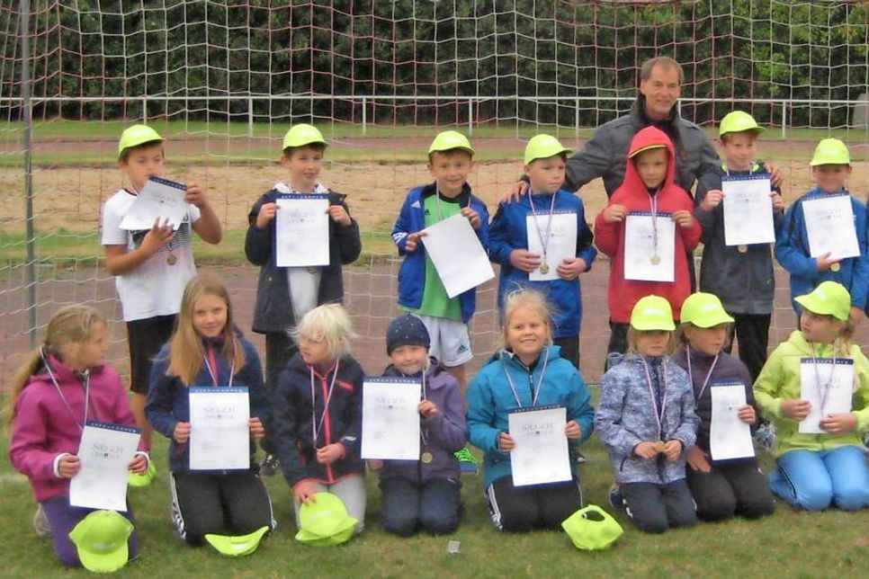 Mannschaft der Grund- und Gemeinschaftsschule Lensahn.