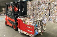Der Elektrostapler im täglichen Einsatz.