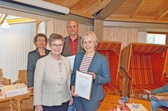 V. l.: Margit Haupt-Koopmann, Leiterin der Regionaldirektion Nord der Bundesagentur für Arbeit und Petra Eylander, Leiterin der Agentur für Arbeit Kiel, Christian Lange, Leiter des JAW Plön-Koppelsberg und Kirsten Voß, Leiterin des Hauptbereiches „Frauen, Männer, Jugend“ der Nordkirche.