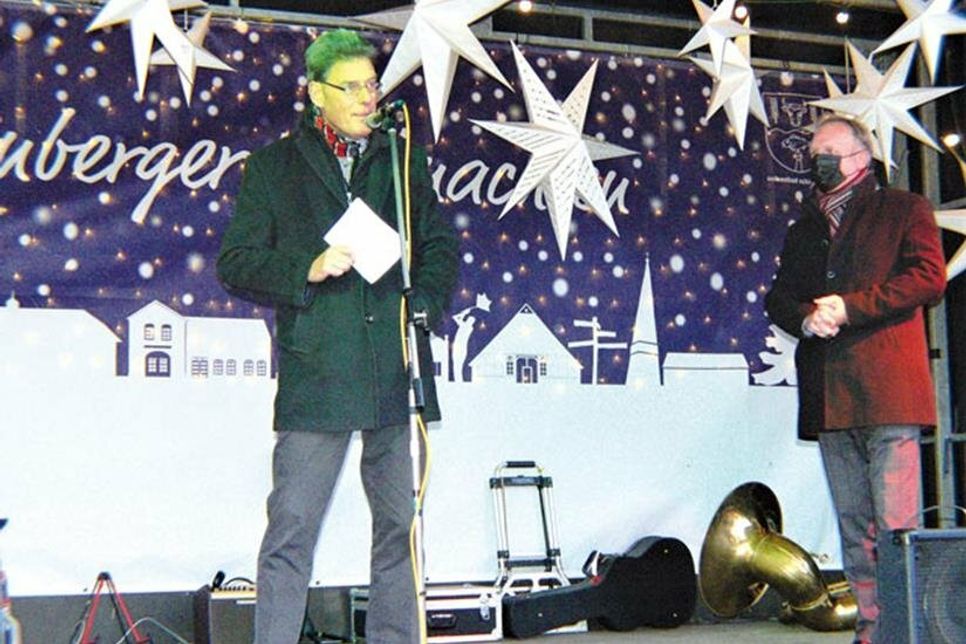 Begrüßung durch Knut Lindau und Bürgermeister Peter Kokocinski