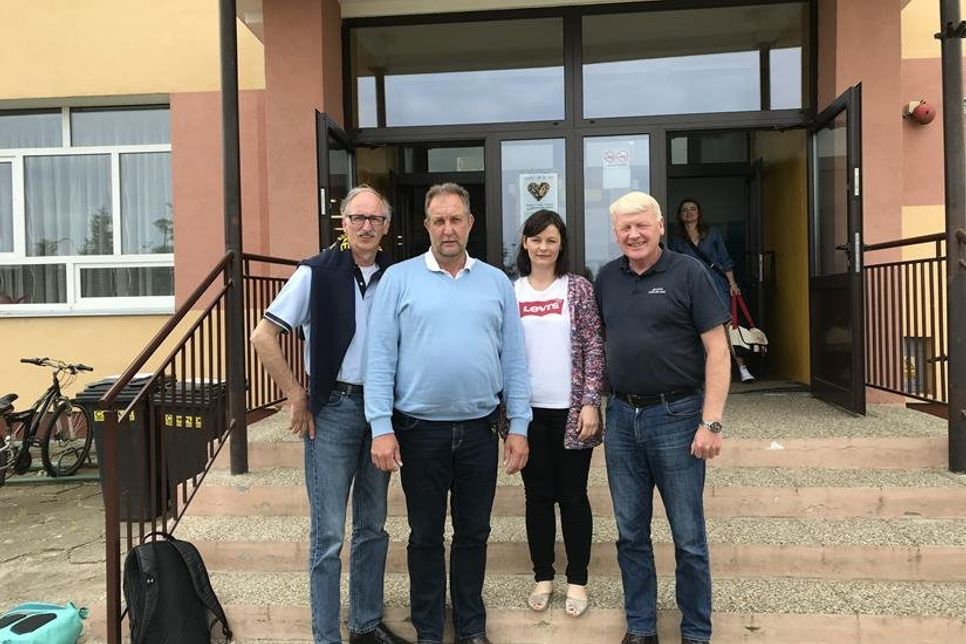 Betreuungsteam: Bernd Heuer (2. Vorsitzender SCC; deutscher Projektleiter), Burkhard Glaser (1. Vorsitzender SCC), Lidia Kwitnewska (polnische Projektleiterin), Andreas Hagen (Ehrenvorsitzender SCC).