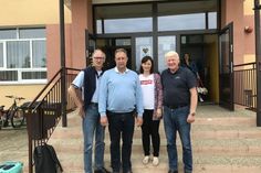 Betreuungsteam: Bernd Heuer (2. Vorsitzender SCC; deutscher Projektleiter), Burkhard Glaser (1. Vorsitzender SCC), Lidia Kwitnewska (polnische Projektleiterin), Andreas Hagen (Ehrenvorsitzender SCC).