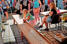 Seit Jahren ist die Holzkegelbahn bei den Kindern einer der Renner beim Dorffest. (Foto: Veranstalter)