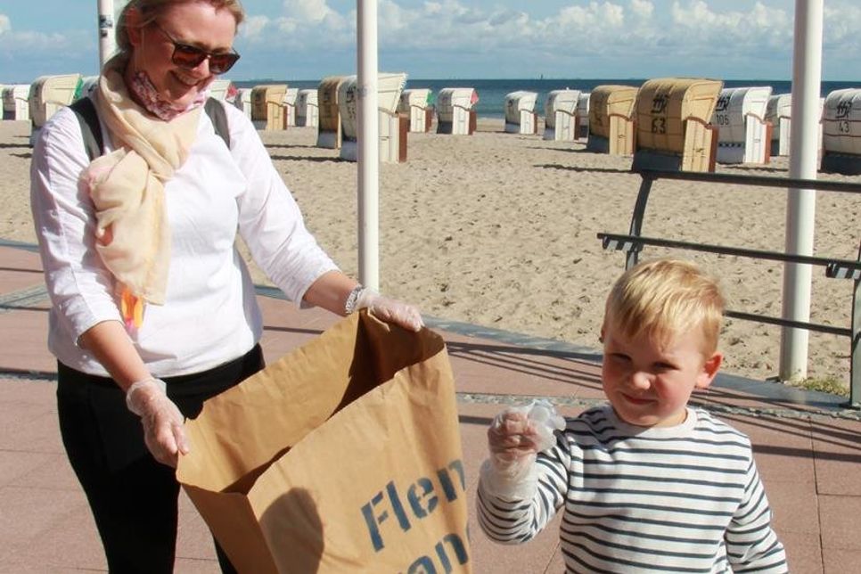 Am Ende der Mitmachaktion konnte der Bauhof sechs Müllsäcke entsorgen.