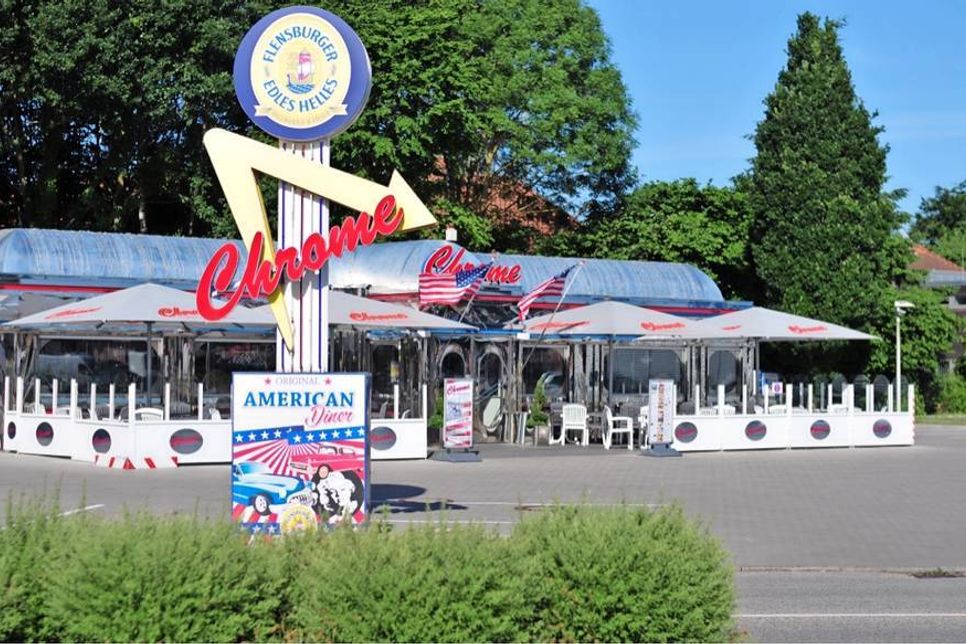 Durch und durch im amerikanischen Stil: das Chrome Diner.