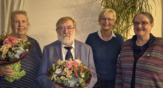 Angelika Ruttig, Volker Paulsen, Birte Borchers und Annegret Lascheit (v. lks.).