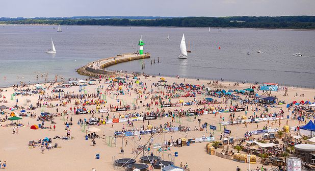 Der Kurstrand von Travemünde wird wieder zum Beachhandball-Hotspot.