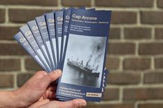Der neue Flyer weist auch auf den Cap-Arcona-Newsletter hin.