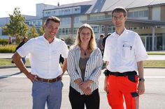 Das Organisations-Team: Felix Behrend (Schön Klinik), Inga Gade (Kinderschutzbund und Christian Schultz (Schön Klinik; v. lks.)