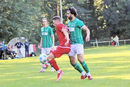 Simon Broszeit, hier im Hinspiel, konnte diesmal nicht an seine starke Form anknüpfen.