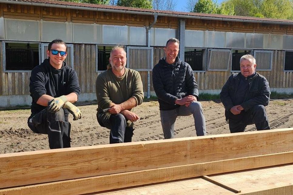 Das Team mit Ole Seyrup, Björn Nüss, Mirko Schmeiser und Uwe Friedrichsen (v. lks.)