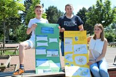 Für die Grömitzer Jugend im Einsatz: Daniel Pahl, Felix Blech und Nadja Bednarzik (v. lks.)