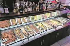 Die leckeren Speisen werden ebenfalls als opulentes Büffet angeboten.