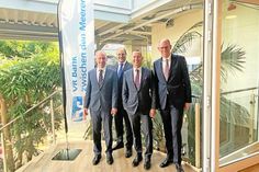 Der Vorstand freut sich über ein erfolgreich verlaufenes Fusionsjahr: (v.l) Dr. Rainer Bouss, Stefan Frahm, Lars Nissen und Dirk Dejewski.