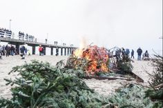 Am Samstag, dem 11. Januar, findet wieder das beliebte Tannenbaumbrennen neben der Maritim-Seebrücke in Timmendorfer Strand statt.
