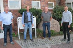 Der neu gewählte Vorstand der Metall-Innung Holstein Nord: Thomas Klotz, Thoralf Volkens, Manfred Hein, Gerrit Grebien (v. lks.), (es fehlt Jörg Langbehn).