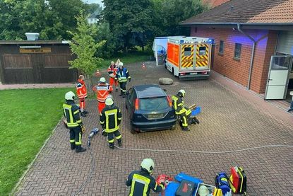 Übungen bei der Freiwilligen Feuerwehr Guttau.