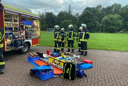 Übungen bei der Freiwilligen Feuerwehr Guttau.