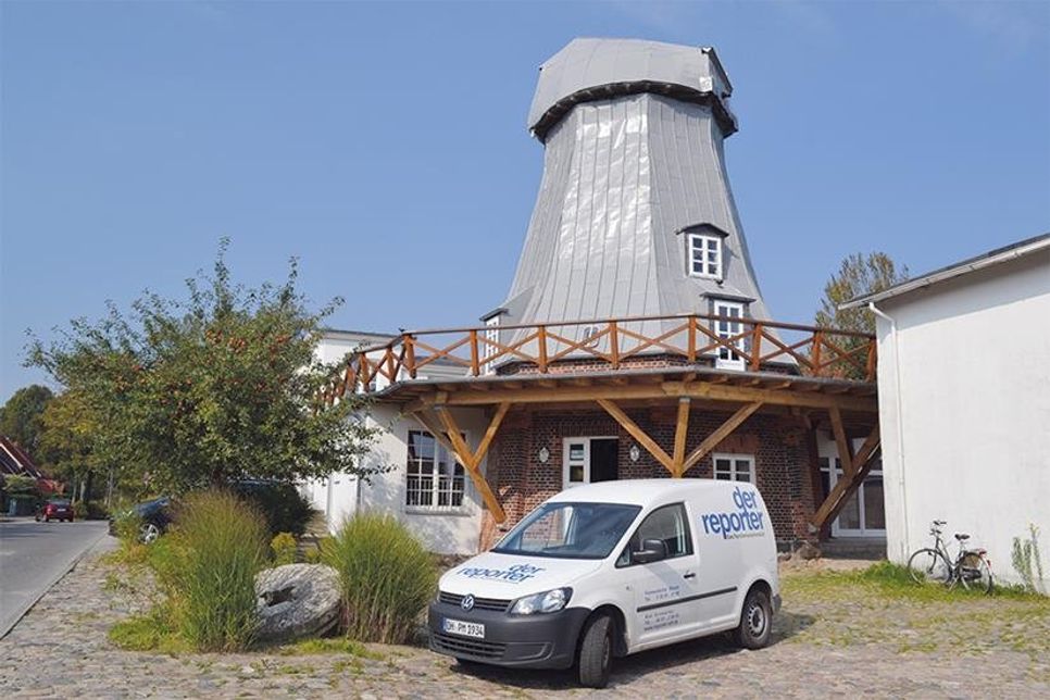 Die alte Mühle in Timmendorfer Strand, der Firmensitz der PM-Druck GmbH (der reporter).