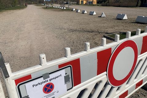 Auch der Parkplatz „Auf der Pelzerwiese“ ist derzeit gesperrt.
