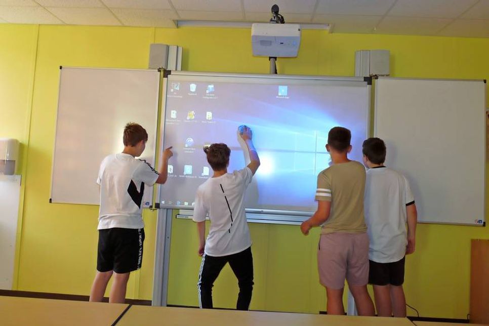 Das Whiteboard in Aktion.