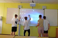 Das Whiteboard in Aktion.