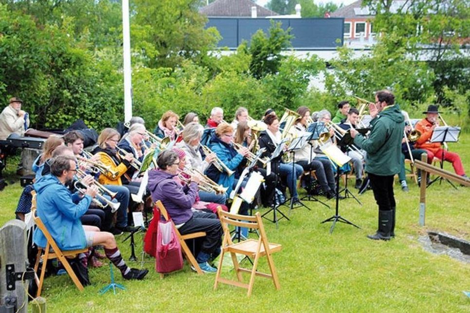 Der Posaunenchor sorgte unter der Leitung von Kirchenmusiker Axel Wolter für die gottesdienstliche Musik.