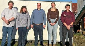 Von links nach rechts: Noah Froese, Tanja Beth, Bernd Wolters, Friederike Landt &amp; Felix Maßmann.