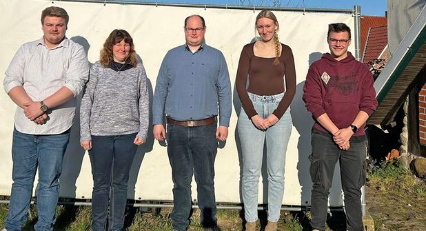 Von links nach rechts: Noah Froese, Tanja Beth, Bernd Wolters, Friederike Landt &amp; Felix Maßmann.