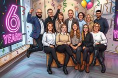 „6 Jahre Hörmanufaktur – und wir gehen mit der Zeit!“ Das KI-generierte Teamfoto ist ein kleiner Spaß zum Geburtstag, doch die intelligente Technik in den modernen Hörlösungen der Hörmanufaktur ist faszinierende Realität.