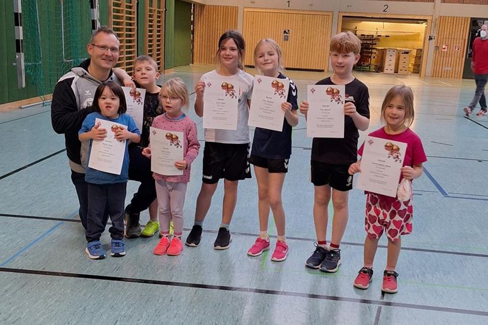 Die jüngsten Leichtathleten des TSV Neustadt.
